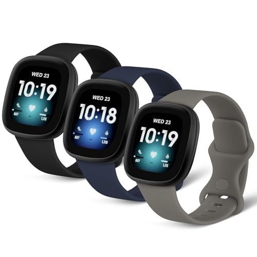 AXFEE für Fitbit Versa 3 Armband/Fitbit Versa 4 Armband/Fitbit Sense Armband für Damen Herren, Silikon Armbänder Sport Ersatz Uhrenarmband für Fitbit Versa 3/Versa 4/Sense/Sense 2 AXFEE für Fitbit Versa 3 Armband/Fitbit Versa 4 Armband/Fitbit Sense Armband für Damen Herren, Silikon Armbänder Sport Ersatz Uhrenarmband für Fitbit Versa 3/Versa 4/Sense/Sense 2 von AXFEE