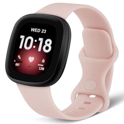 AXFEE Silikon Armband für Fitbit Versa 3/Versa 4/Sense/Sense 2 - Sport Ersatz Uhrenarmband für Damen und Herren von AXFEE