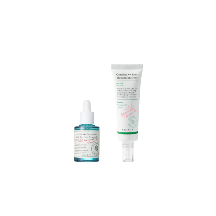 AXIS-Y - Complete No Stress Physical Sunscreen SPF50+ PA++++ - 50ml (1ea) + Artichoke Intensive Skin Barrier Ampoule - 30ml... von AXIS-Y