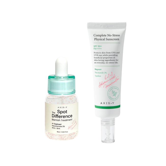 AXIS-Y Complete No Stress Physical Sunscreen X Spot The Difference Blemish Treatment von AXIS-Y