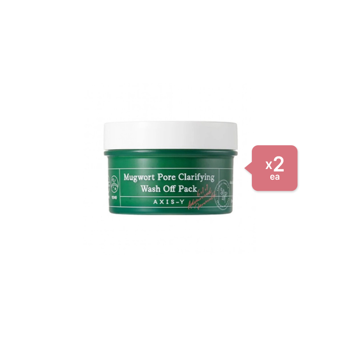 AXIS-Y - Mugwort Pore Clarifying Wash Off Pack - 100ml (2ea) Set von AXIS-Y