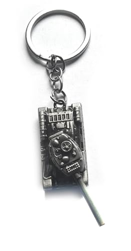 AXLorange Schlüsselanhänger Panzer T 34 silbern aus Zink von AXLorange