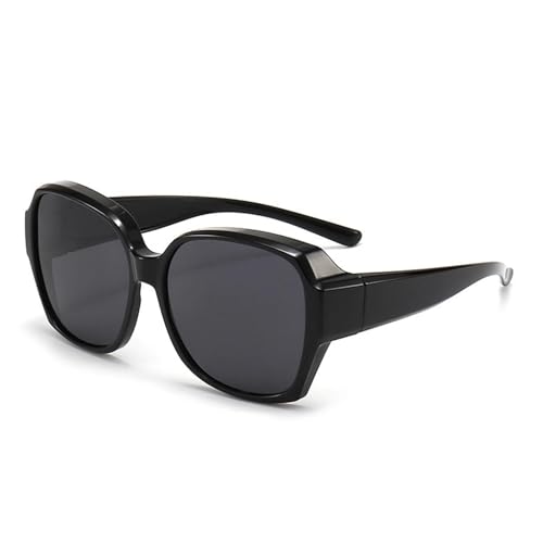 AXNKDH Polarisierte Fit-over Sonnenbrille Damen Runde Rahmen Überbrille mit UV-Schutz von AXNKDH
