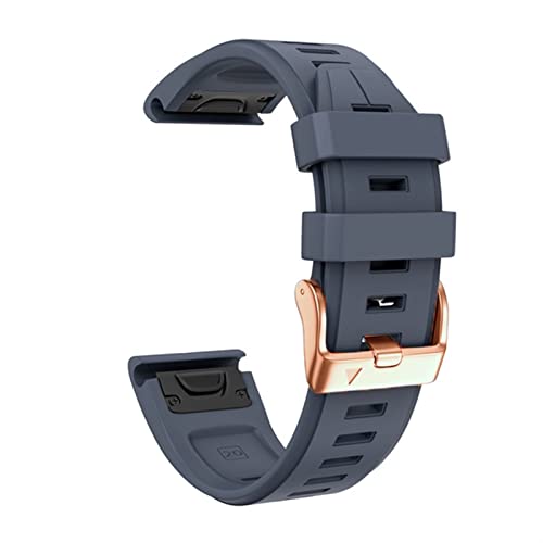 AXPTI 20 mm weiches Silikon-Armband für Garmin Fenix 7S/5S Plus/6S/5S/Instinct 2S/D2, mit rotgoldener Schnalle, Silikon-Schnellwechselarmbänder, Fenix 6S 6S Pro, Achat von AXPTI
