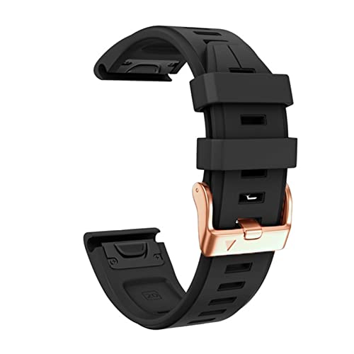 AXPTI 20 mm weiches Silikon-Armband für Garmin Fenix 7S/5S Plus/6S/5S/Instinct 2S/D2, mit rotgoldener Schnalle, Silikon-Schnellwechselarmbänder, MK2S, Achat von AXPTI