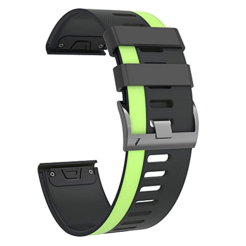 AXPTI 20 x 26 mm Smartwatch-Armbänder für Garmin Fenix 6 6XPro 5X 5 Plus 3 3HR Forerunner 935 945 Schnellverschluss-Armband aus Silikon, 22mm Fenix 5 5Plus, Achat von AXPTI