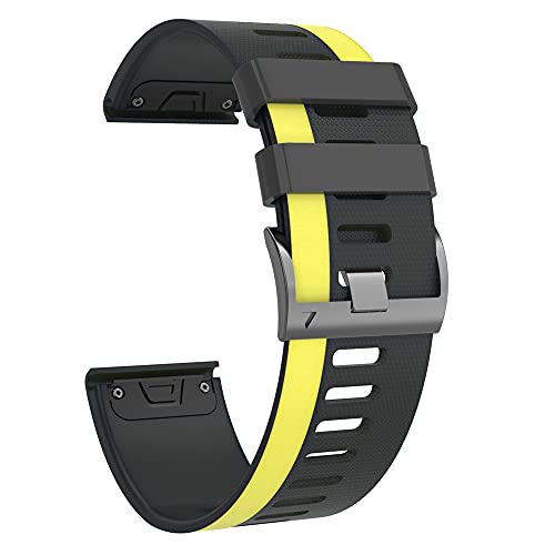 AXPTI 20 x 26 mm Smartwatch-Armbänder für Garmin Fenix 6 6XPro 5X 5 Plus 3 3HR Forerunner 935 945 Schnellverschluss-Armband aus Silikon, 26mm For Fenix 5X 5XPlus, Achat von AXPTI
