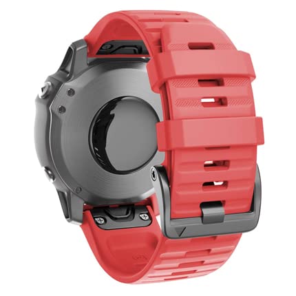 AXPTI 26 x 22 mm offizielle Schraubschnalle, Uhrenarmband für Garmin Fenix 6 7 935 Epix Silikon Easyfit Armband für Fenix 7X 6X 5X Watch, 22mm Fenix EPIX G1, Achat von AXPTI