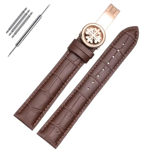 AXPTI Echtes Leder Uhrenarmband Für PP Patek Philippe Granate 5167Ax 20mm 21mm 22mm Armband Herren Frauen Uhrenarmband Kette, 19 mm, Achat von AXPTI