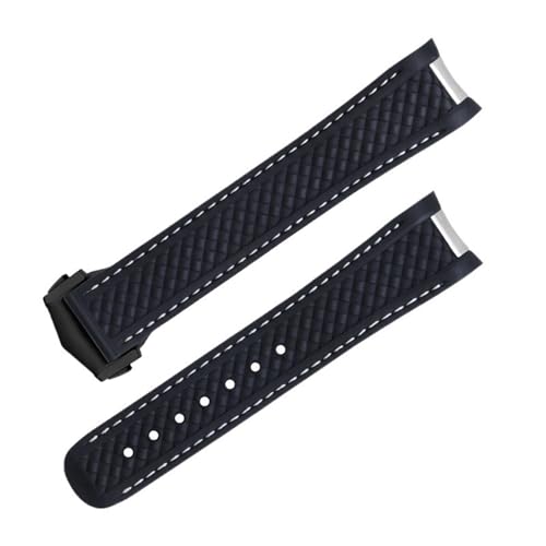 AXPTI Ersatz-Uhrenarmband für Omega-Armband Seamaster 300 Aqua Terra AT150 8900, weiches Gummi, gebogenes Ende, 46, Achat von AXPTI