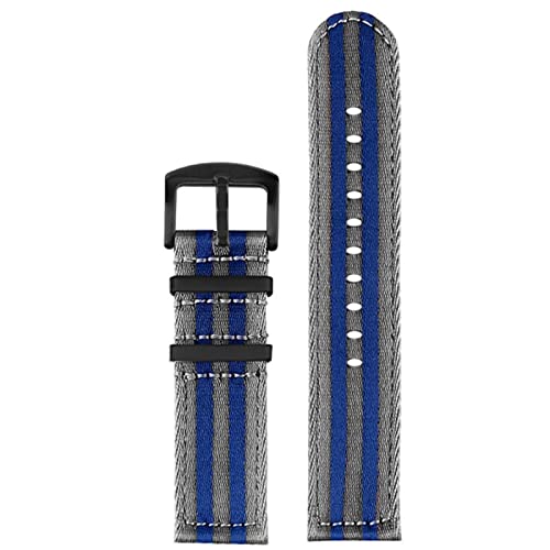 AXPTI Glattes Nylonarmband, 20 mm, 22 mm, Schnellverschluss, Herren-Armband, Armbanduhr, 22 mm, Achat von AXPTI