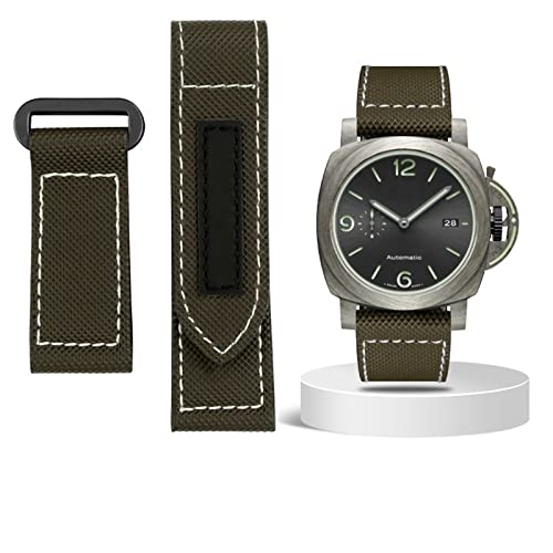 AXPTI Karbonfaser-Armband für Panerai Lumino PAM01118 01661, wasserdichtes Uhrenarmband, 24 mm, Schwarz / Blau, 24 mm, Achat von AXPTI