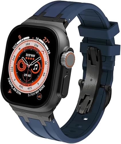 AXPTI Sportarmband für Apple Watch Ultra 49 mm, 44 mm, 45 mm, 42 mm, aus Silikon, für iWatch 9, 8, 7, 6, 5, 4, SE-Serie, Ersatzzubehör für Herren und Damen, 44mm, Achat von AXPTI