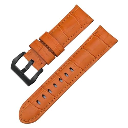 AXPTI Uhrenarmband aus echtem Rindsleder, 24 mm, für Panerai Lumor 1950 PAM013012, Krokodilstruktur, buntes Uhrenarmband, 24 mm, Achat von AXPTI