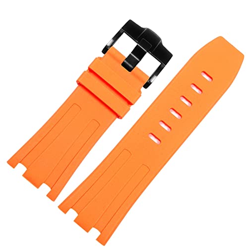 AXPTI Uhrenarmband für AP 15703, Gummi, 28 mm, wasserdicht, schweißfest und verschleißfest, 28mm, Achat AXPTI Uhrenarmband für AP 15703, Gummi, 28 mm, wasserdicht, schweißfest und verschleißfest, 28mm, Achat von AXPTI