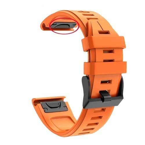 AXPTI Uhrenarmband für Garmin Fenix 7 7X 6 6X Pro 5 5XPlus 3HR Fenix7 Silikon Schnellverschluss Smart Watch Easyfit Armband, 26mm Fenix 5X 5XPlus, Achat von AXPTI