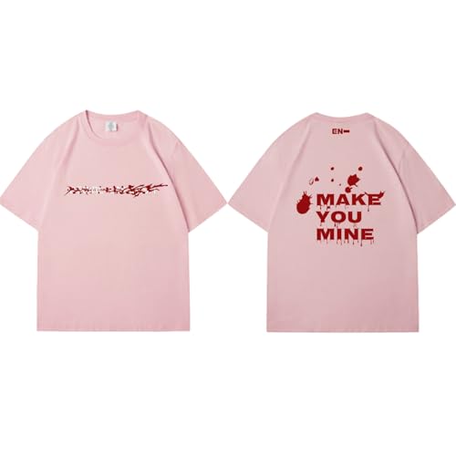 6. Album Desire: Unleash T-Shirts MAKEYOUMINE Grafik T-Shirts(Pink,L) von AXQAJL