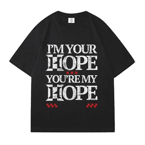 ICH Bin IHRE Hoffnung, SIE SIND Meine Hoffnung Grafik T-Shirt JHOPE Merch for Männer Frauen(Black,M) von AXQAJL