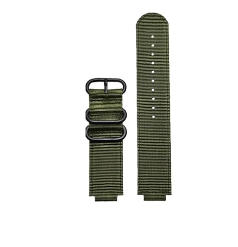 AXTGBHL Konvexen Mund Leinwand armband Fit for CASIO Fit for PROTREK Serie prg-260/270 prw-2500t /3500/5000/5100 Nylon uhr band(Army green-black) von AXTGBHL