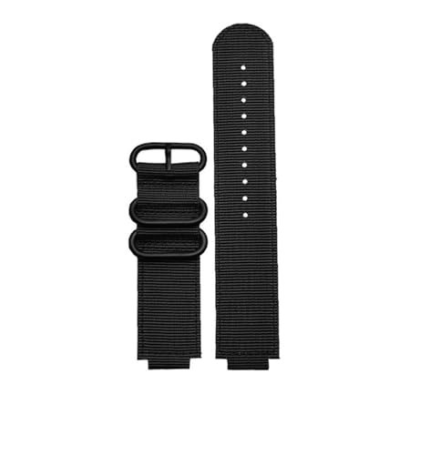 AXTGBHL Konvexen Mund Leinwand armband Fit for CASIO Fit for PROTREK Serie prg-260/270 prw-2500t /3500/5000/5100 Nylon uhr band(Black-black) von AXTGBHL
