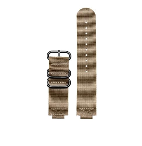 AXTGBHL Konvexen Mund Leinwand armband Fit for CASIO Fit for PROTREK Serie prg-260/270 prw-2500t /3500/5000/5100 Nylon uhr band(Khaki-black) von AXTGBHL