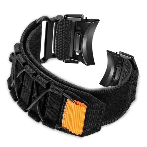 AXTGBHL Nylonarmband passend for Samsung Galaxy Watch 6 5 4 44 mm 40 mm Pro 45 mm Taktisches Armband Correa passend for Galaxy Watch 6 Classic 43 47 mm Armband(BB,Watch 6 Classic) von AXTGBHL