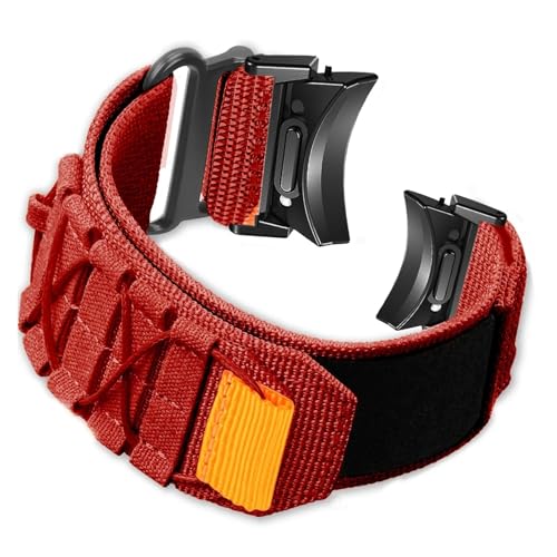 AXTGBHL Nylonarmband passend for Samsung Galaxy Watch 6 5 4 44 mm 40 mm Pro 45 mm Taktisches Armband Correa passend for Galaxy Watch 6 Classic 43 47 mm Armband(RB,Watch 4 Classic) von AXTGBHL