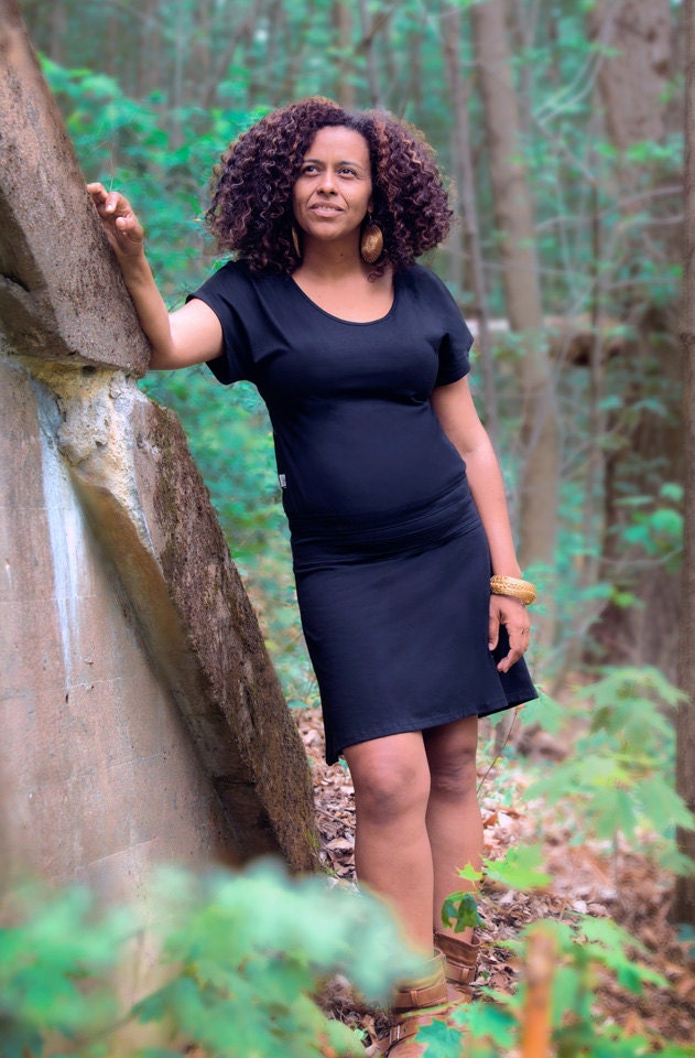 La Passe-Partout - Kleid Aus 100% Baumwolle, Angenehmer Mancher Kimono, Bande Taille, Naturstoff, Eco Chic Kleidung, Nomadenbekleidung, Must Have von AYAMCreation