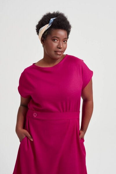 AYANI Sati | Midi Sommerkleid aus ECOVERO und Leinen von AYANI