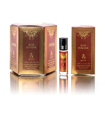 AYAT PERFUMES - 6 x 6 ml – Duftöl für Männer & Frauen – langanhaltend und komfortabel (Rosenpulver) von AYAT PERFUMES