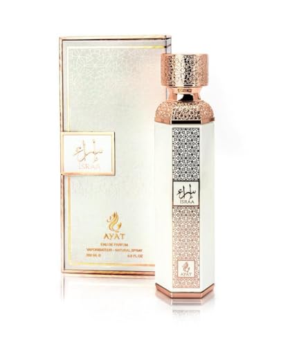 AYAT PERFUMES - Eau de Parfum Israa Damenduft & Hayat Herrenduft, 200 ml – hergestellt in Dubai – EDP Oriental – ideale Geschenke (Israa) von AYAT PERFUMES