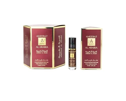 Ayat Parfum – 6 x 6 ml – Duftöl für Männer & Frauen – langanhaltend und komfortabel (Ameerat Al Arabia) von AYAT PERFUMES