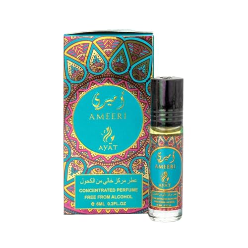 Ayat Parfum – 6 x 6 ml – Duftöl für Männer & Frauen – langanhaltend und komfortabel (Ameeri) von AYAT PERFUMES