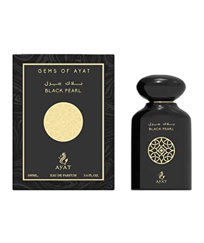AYAT PERFUMES Eau de Parfum Gems of AYAT – Jade 100 ml – arabischer Duft für Männer & Frauen – Orientalisches Oud hergestellt und entworfen in Dubai – Noten: Jasmin, Moschus und Vanille – (Black von AYAT PERFUMES