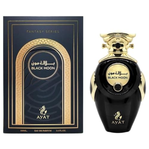 Ayat Perfumes Eau de Parfum Black Moon 100 ml Eau de Parfum Orientale Arab von Ayat Perfumes – Geschenkidee für Damen und Herren – arabischer Duft, hergestellt in Dubai von AYAT PERFUMES