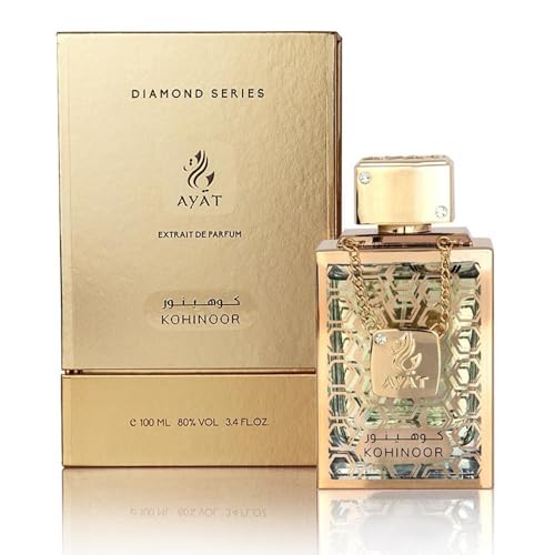 Ayat Perfumes - Eau de Parfum Diamond Series 100 ml – Damen- und Herrenparfüm – Duft Dubai – hergestellt in den Vereinigten Arabischen Emiraten – ein sinnlicher orientalischer Duft – Unisex (KOHINOOR) von AYAT PERFUMES