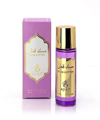 Ayat Perfumes Eau de Parfum MUSK EMIRATES 30 ml EDP Orientalische Arab – originelle Geschenkidee für Damen und Herren – Miniatur-Düfte, hergestellt und entworfen in Dubai (Moschus Cotton) von AYAT PERFUMES