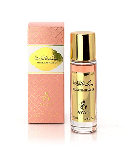 Ayat Perfumes Eau de Parfum MUSK EMIRATES 30 ml EDP Orientalische Arab – originelle Geschenkidee für Damen und Herren – Miniatur-Düfte, hergestellt und entworfen in Dubai (Musk Emirates) von AYAT PERFUMES