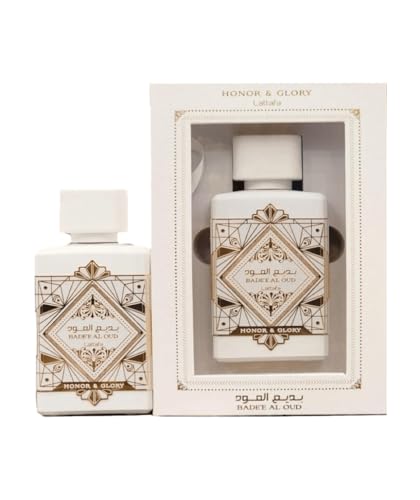 Badee AL OUD Honor & GLORY Eau de Parfum 100 ml für Damen und Herren, orientalischer Duft von Dubai in einer Note Arabisch, holzig, Vanille und Oud von AYAT PERFUMES