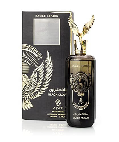 Eau de Parfum Eagle Series 100 ml EDP Oriental Arab – für Damen und Herren – Duft Arabian, hergestellt in Dubai, inspiriert vom Adler Der König der Vögel (Black Crown) von AYAT PERFUMES