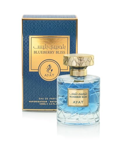 AYAT PERFUMES Eau de Parfum, Unisex, 100 ml, Dubai-Duft, fruchtig & moschusartig, langanhaltend, ideal für Damen und Herren, Blueberry Bliss von AYAT PERFUMES