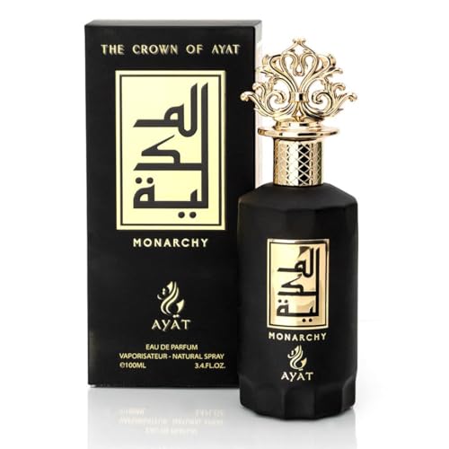 The Crown Of Ayat 100 ml - Parfüm Made in Dubai EDP Arabic für Männer und Frauen - Oriental Oud mit Noten von Vanille Zitrone Leder Bernstein Orange und Moschus (Monarchie) von AYAT PERFUMES