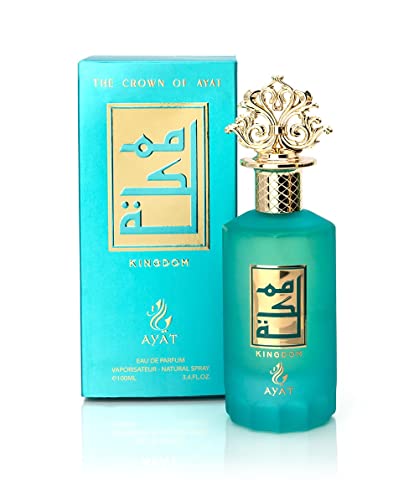 The Crown Of Ayat 100 ml - Parfüm Made in Dubai EDP Arabic für Männer und Frauen - Orientalisches Oud mit Noten von Vanille, Zitrone, Leder, Amber, Orange und Moschus (Königreich) von AYAT PERFUMES