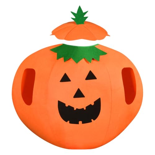 AYBUY Halloween Kürbis Kostüm, Kürbis Kleidung mit Mütze, Kürbis Cosplay, Cosplay Party Kleidung Karneval lustig Party Cosplay Kleidung Geeignet für Erwachsene von AYBUY