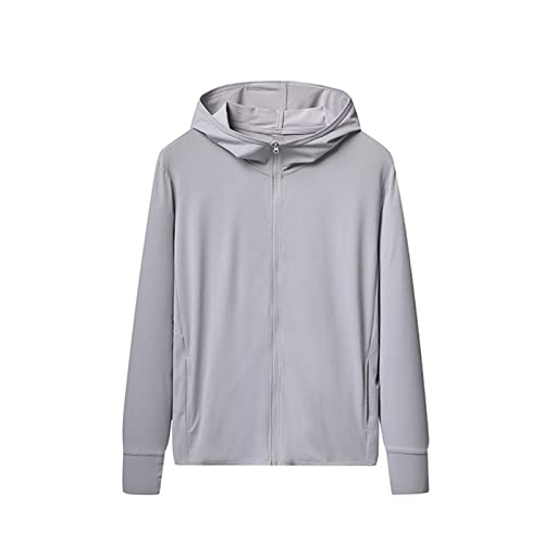 AYFES Sonnenschutzkleidung Damen UPF 50+ UV Hoodie UV Schutz Shirt Sonnenschutz Sommerjacke Atmungsaktive UV Schutz Kapuzenjacke Langarm Laufshirt für Outdoor Sport Wander von AYFES