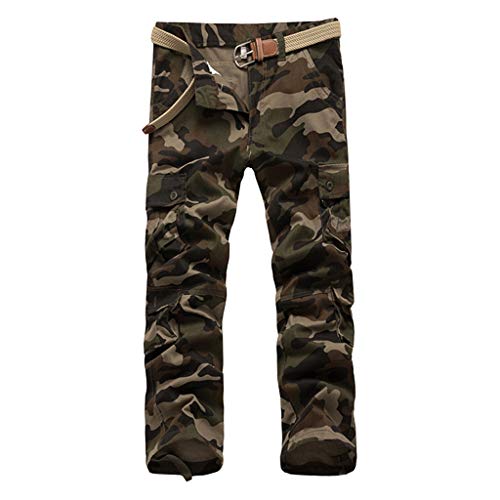 AYG Herren cargohose us bdu ranger hose militär tarnt arbeit armee grün camo 32 von AYG