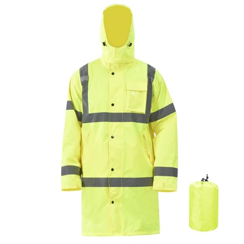 AYKRM Regenanzug warnschutz 3XL Herren Gelb Leichte Wasserdichte Warn Regenjacke AYKRM Regenanzug warnschutz 3XL Herren Gelb Leichte Wasserdichte Warn Regenjacke von AYKRM