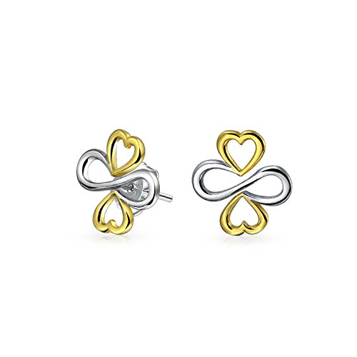 Ayllu Amulett Talisman Verflechtung Symbol Herz Unendlichkeit Klee für Liebe Glück Einheit Ohrstecker für Frauen Teenager zwei Ton 14K Gold plattiert .925 Sterling Silber Ayllu Amulett Talisman Verflechtung Symbol Herz Unendlichkeit Klee für Liebe Glück Einheit Ohrstecker für Frauen Teenager zwei Ton 14K Gold plattiert .925 Sterling Silber von Bling Jewelry