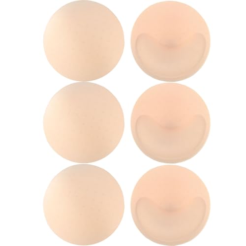 AYNKH 3 Paar Herausnehmbare BH-Einsätze, Runde Wiederverwendbare Verdickte Sammelbecher Brust Weiche Bikini-Schwamm-Polsterung Einsätze Heben Brust Unsichtbar Sportcups BH-Einsatz für Bikini Badeanzug von AYNKH
