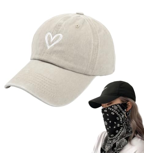 AYNKH Baseballkappe für Damen, verstellbare Baseballkappe, Retro-Hut, Sonnenschutz, Basic-Hut, geeignet für Sommersport, Sport, Herren,Atmungsaktive Sonnenhüte (DE/NL/SE/PL, Alpha, One Size, Khaki) von AYNKH